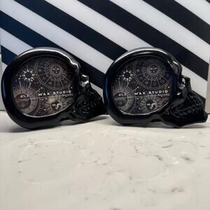 Max Studio Frame - Black Skull Frames - 4x4 - Gothic Halloween decor - Set Of 2